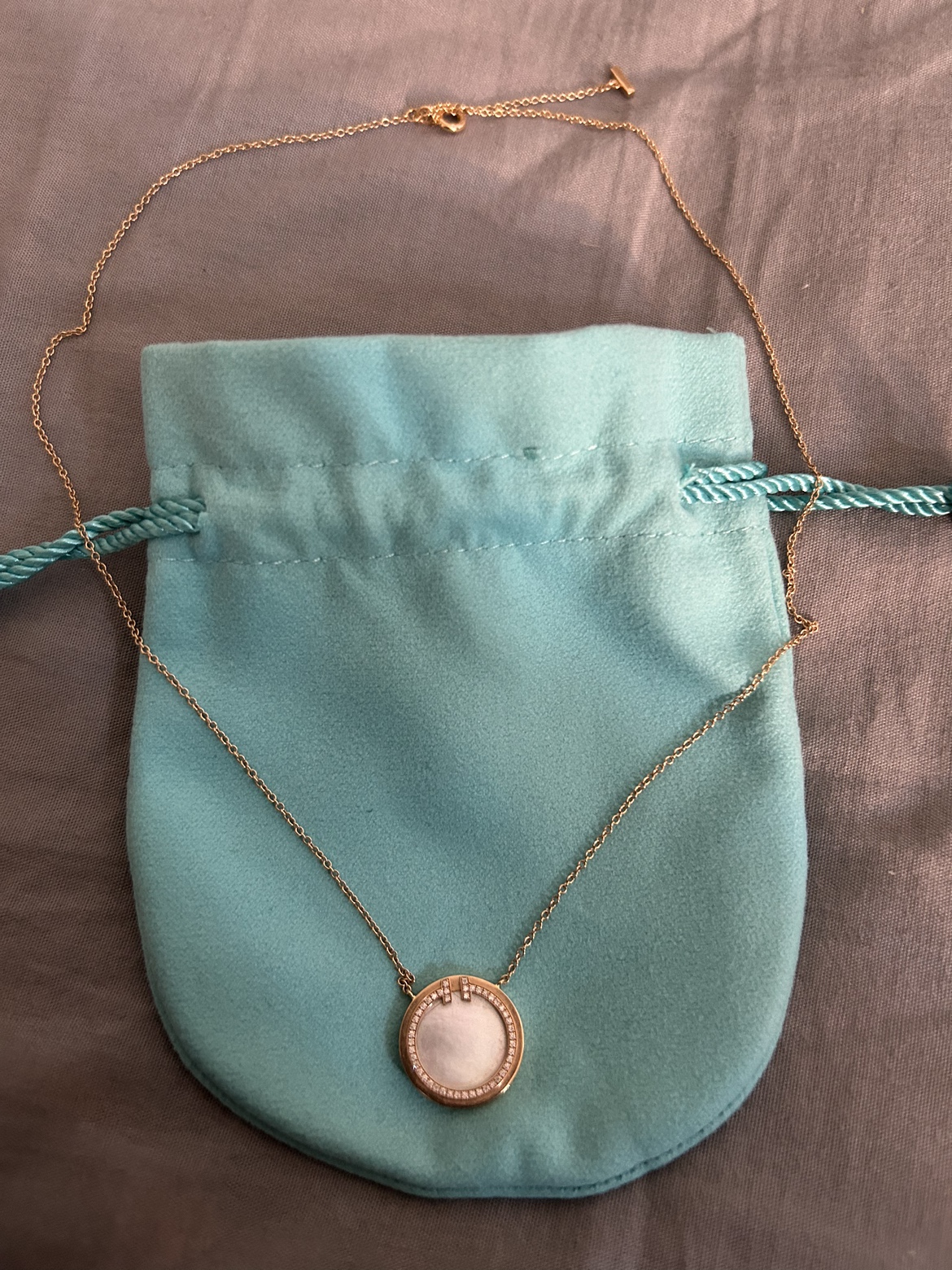 Tiffany & Co Necklace with Mother of Pearl Pendant - photo 5