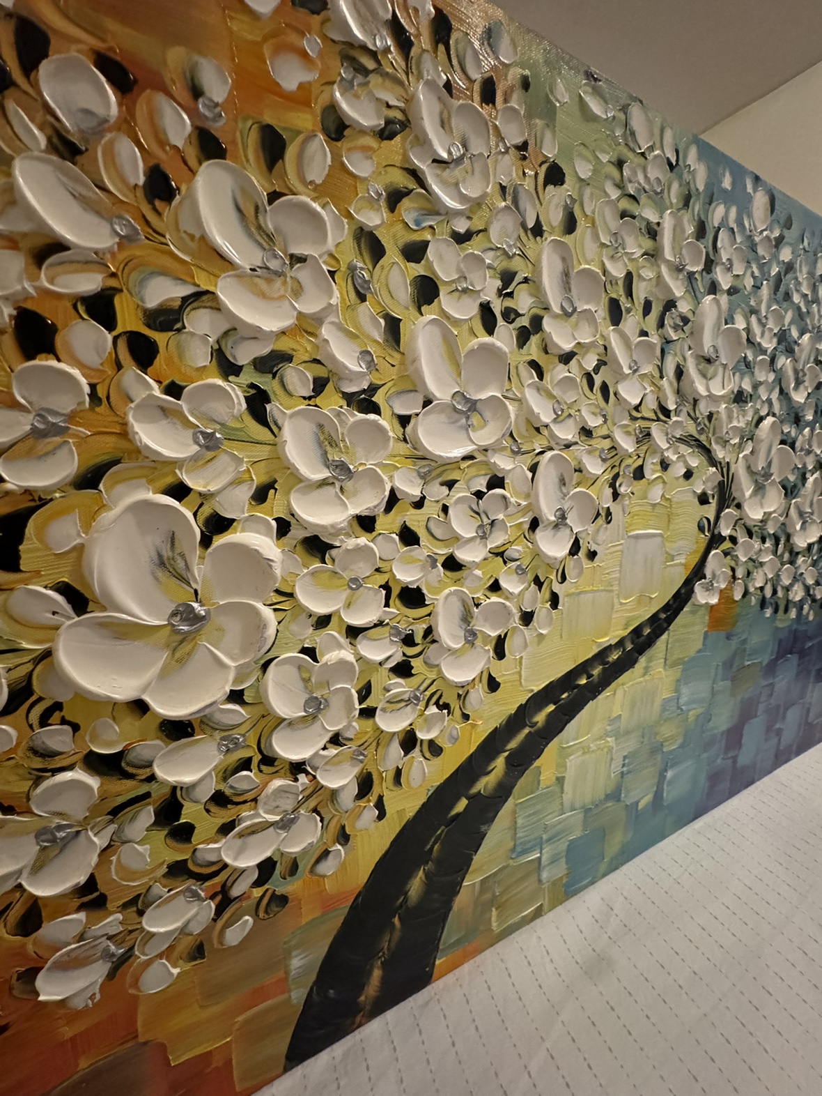 Wonderful floral paint with details in hight embossment - photo 5