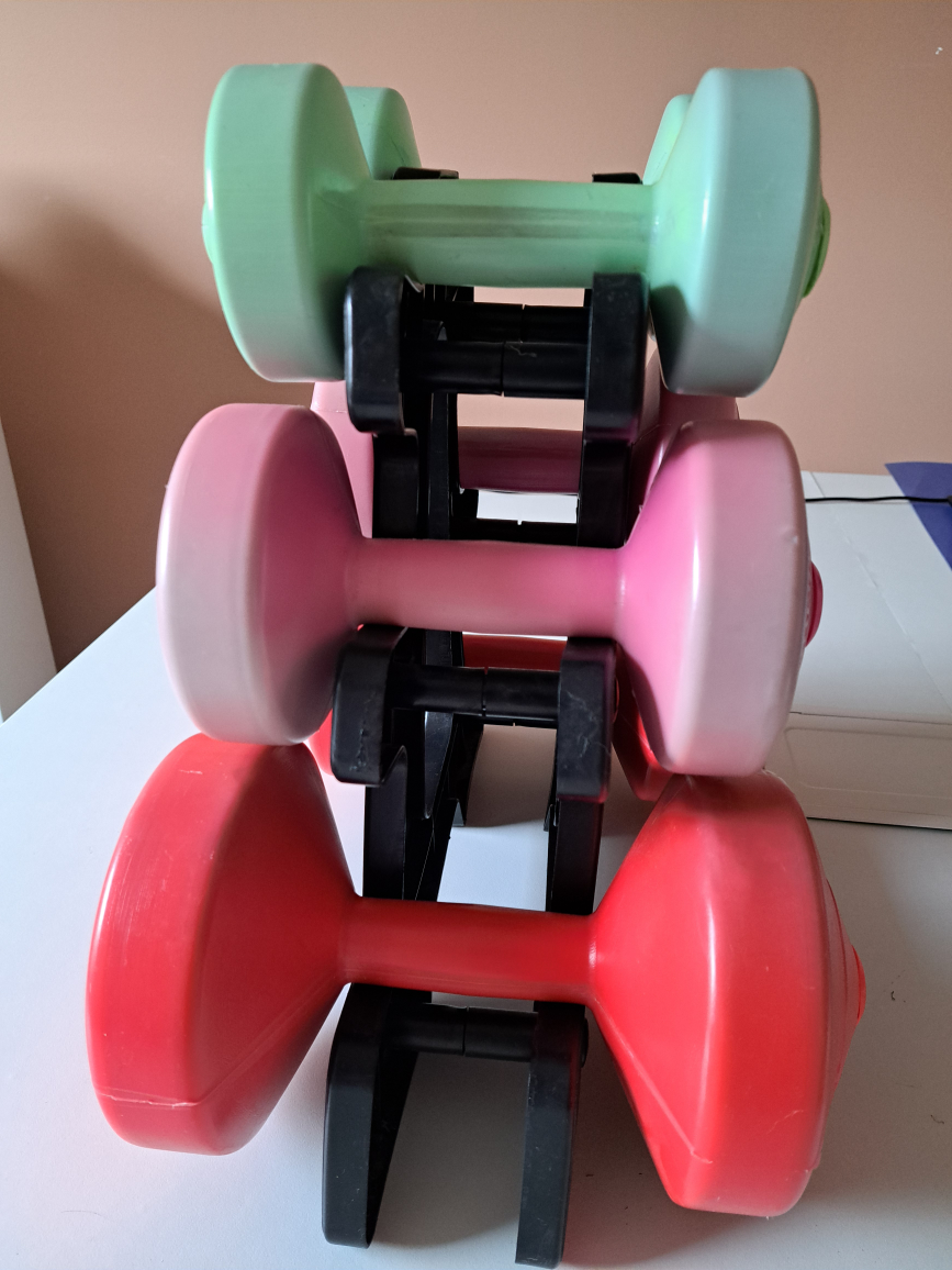 Dumbbell Set with Stand -3 Pairs (2.5Lb, 5Lb, 10Lb) - photo 2