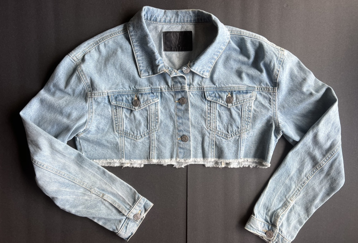 Refuge women’s crop Jean jacket thumbnail