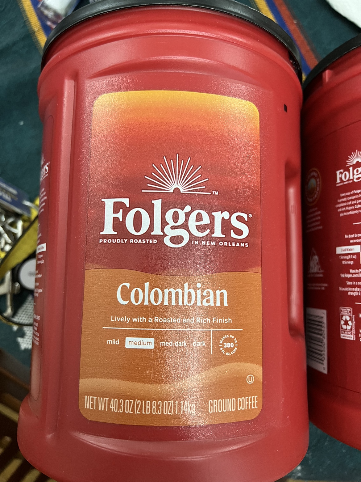 Folgers colombia coffe net wt 40.3 oz oz image indicator(3)