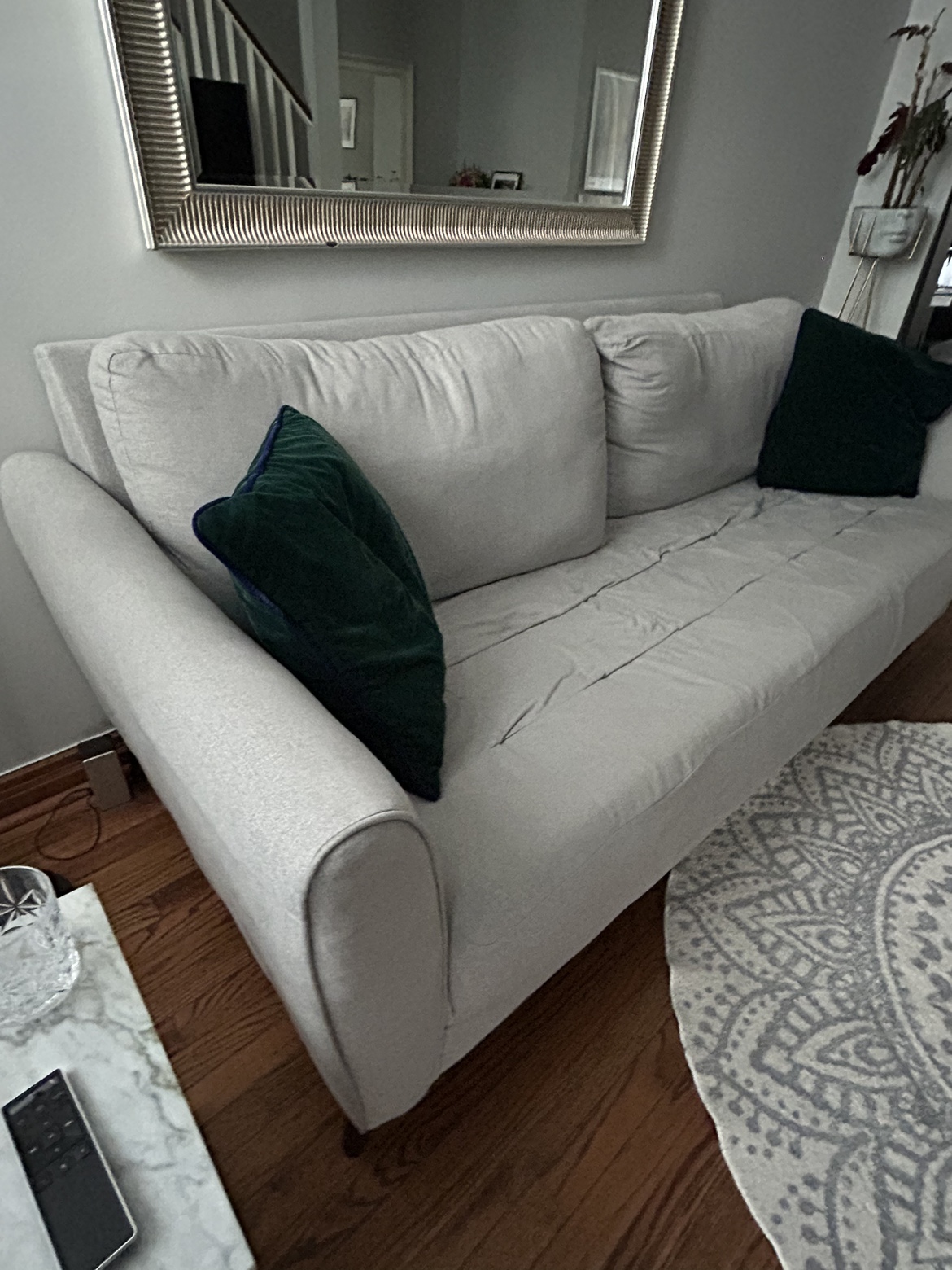 ETHAN ALLEN - Grey Couch - photo 4
