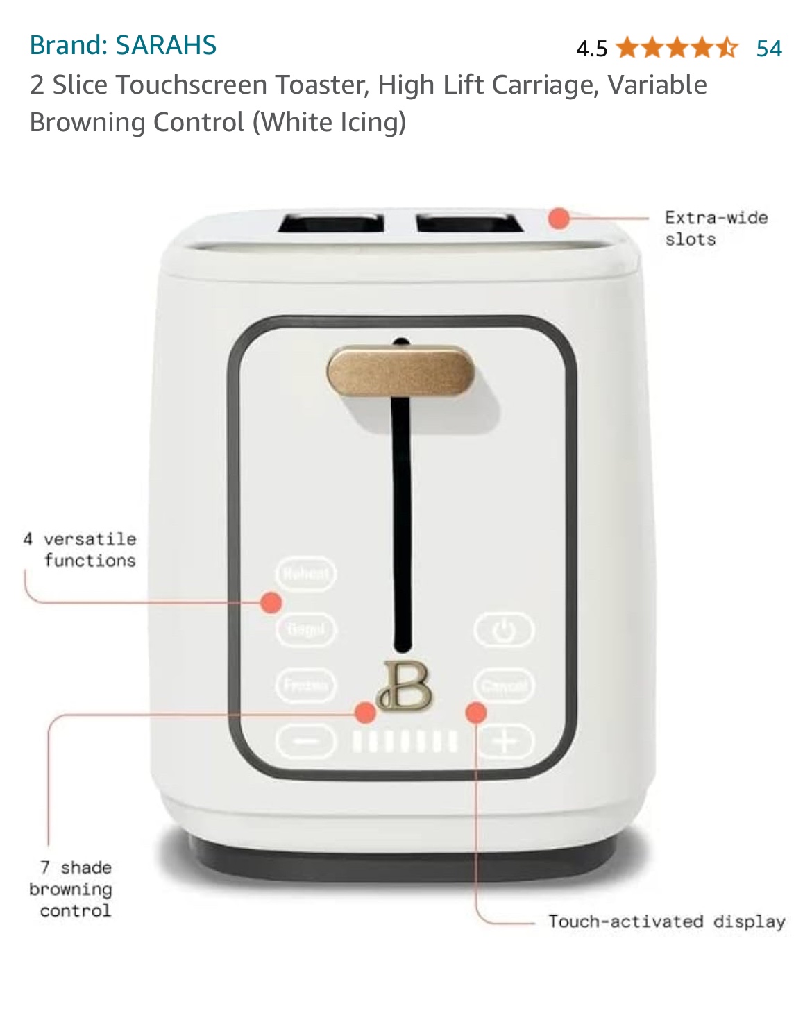 Touch screen Toaster - photo 2