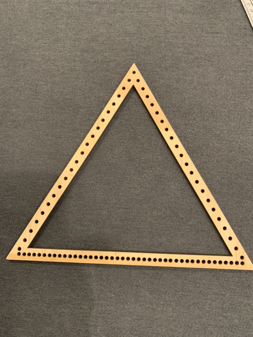 REDUCED- Wooden Triangle Weaving Loom thumbnail