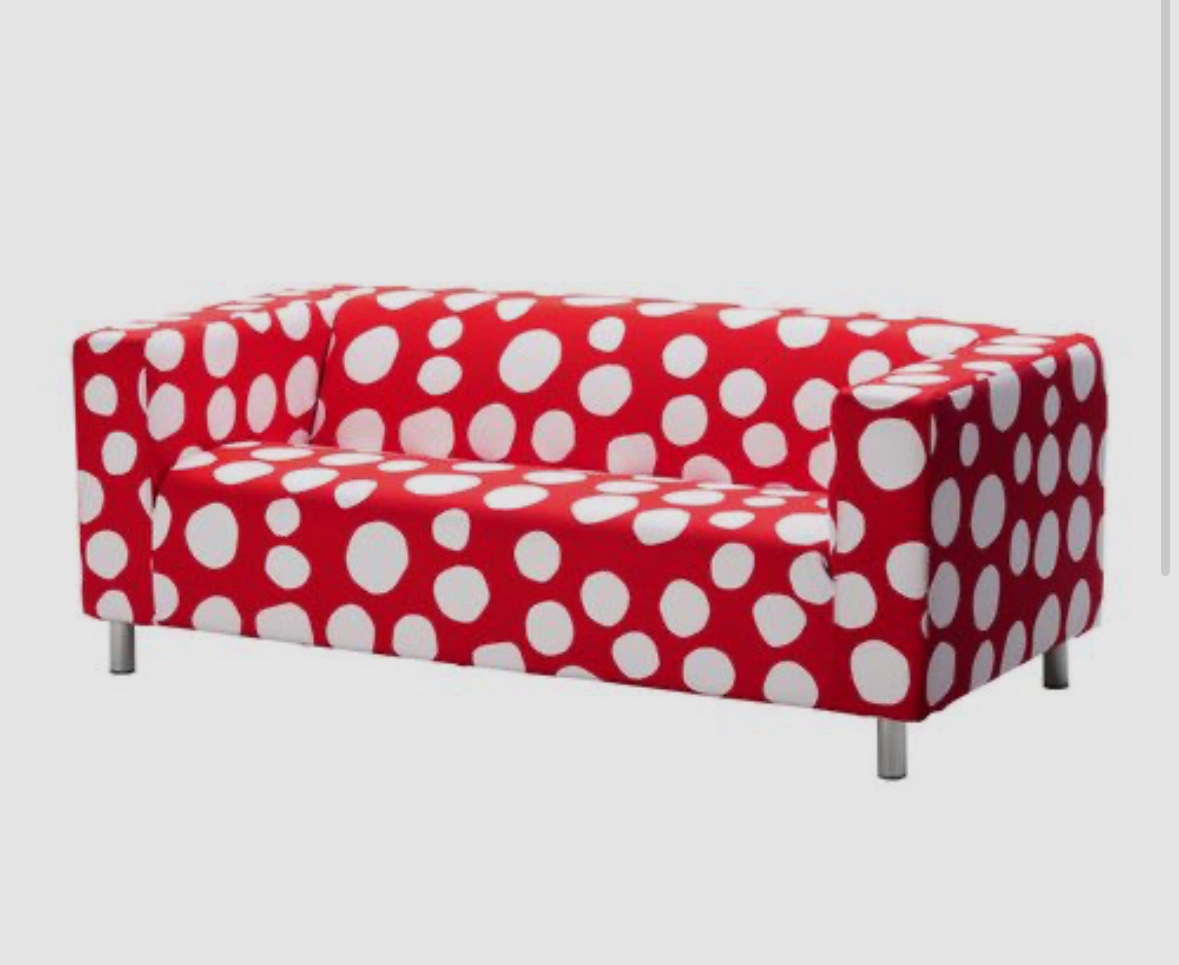 SALE: KLIPPAN sofa | red & white - photo 3