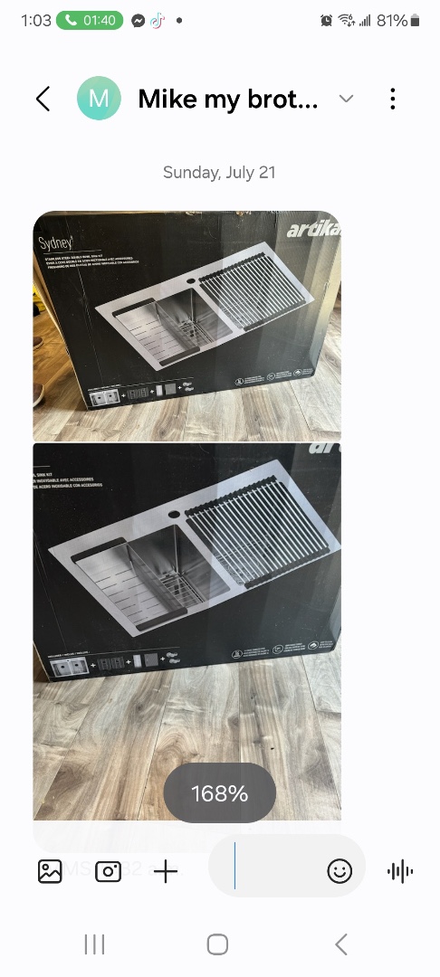 Stainless steel sink for kitchen thumbnail