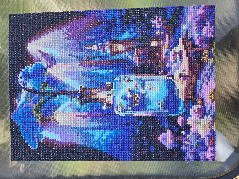 blue castle diamond painting image indicator(2)