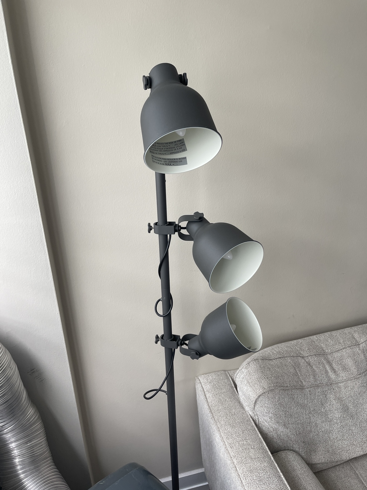 Floor Lamp with 3-spotlights. Hektar IKEA - photo 2