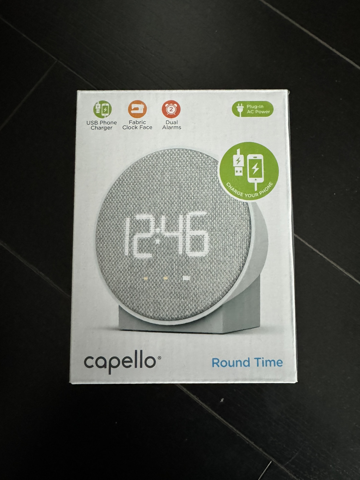 Alarm clock with USB phone charger - photo 2