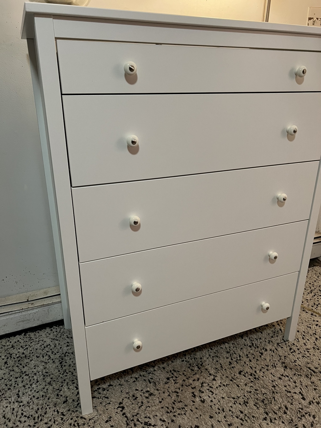 White 5 Drawers Dresser - New - Delivery Extra - photo 2