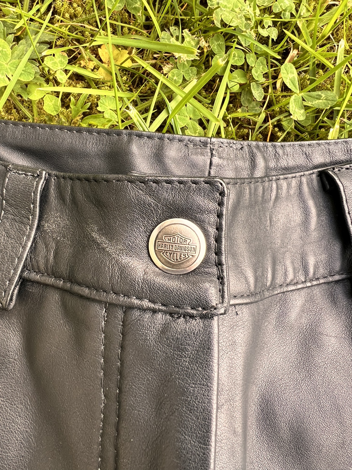 Lace up-HARLEY DAVIDSON  lace up leather pants - photo 4