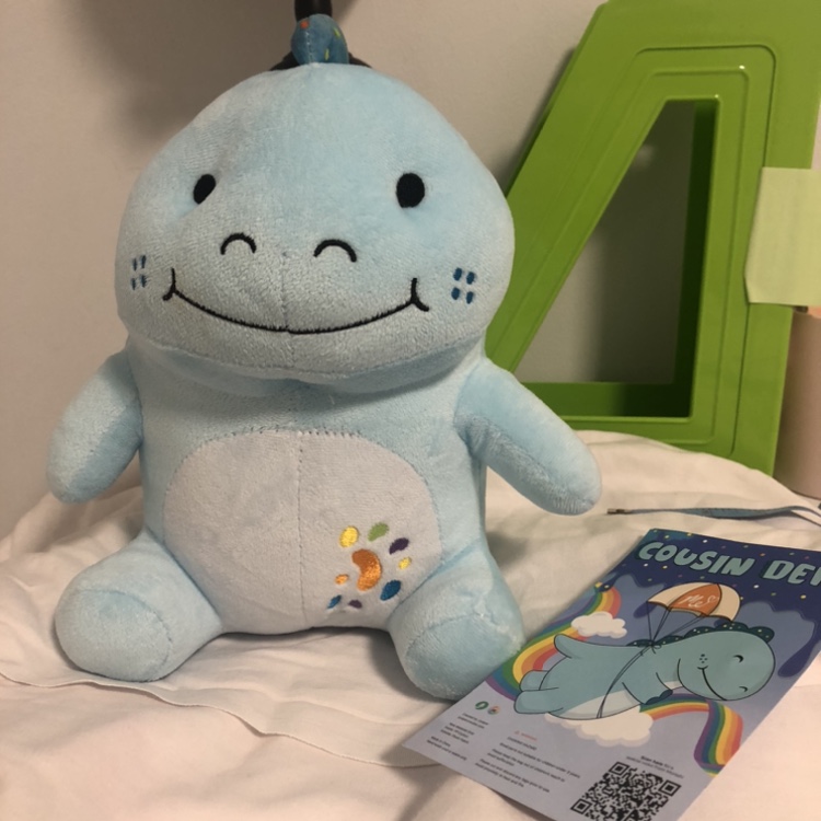 Moriah Elizebeth Cousin Derp Blue dinosaur plush thumbnail