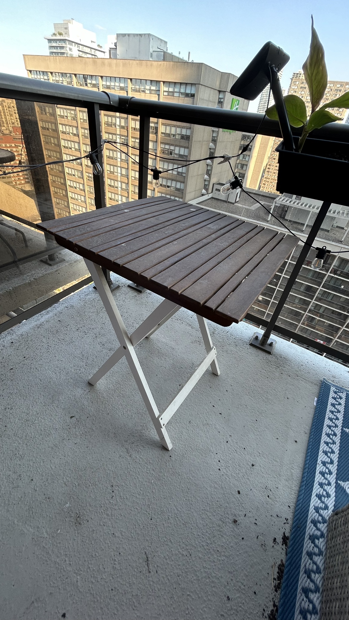 Balcony/Patio Chairs, Table, and Mat - photo 5