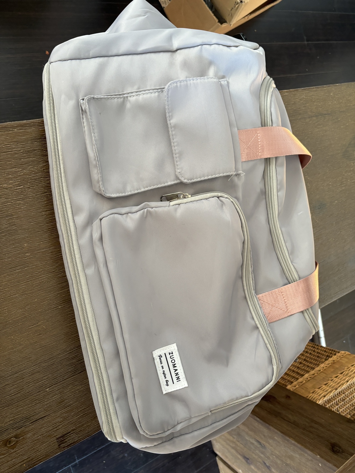 Functional duffle bag, expandable