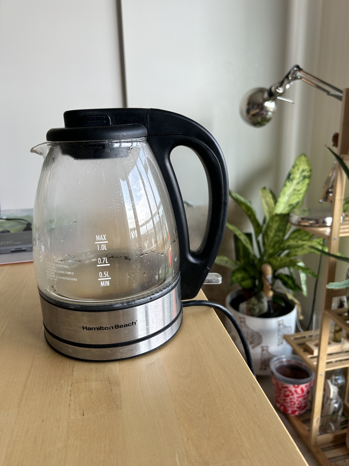 Hamilton Beach Glass Kettle 1L thumbnail