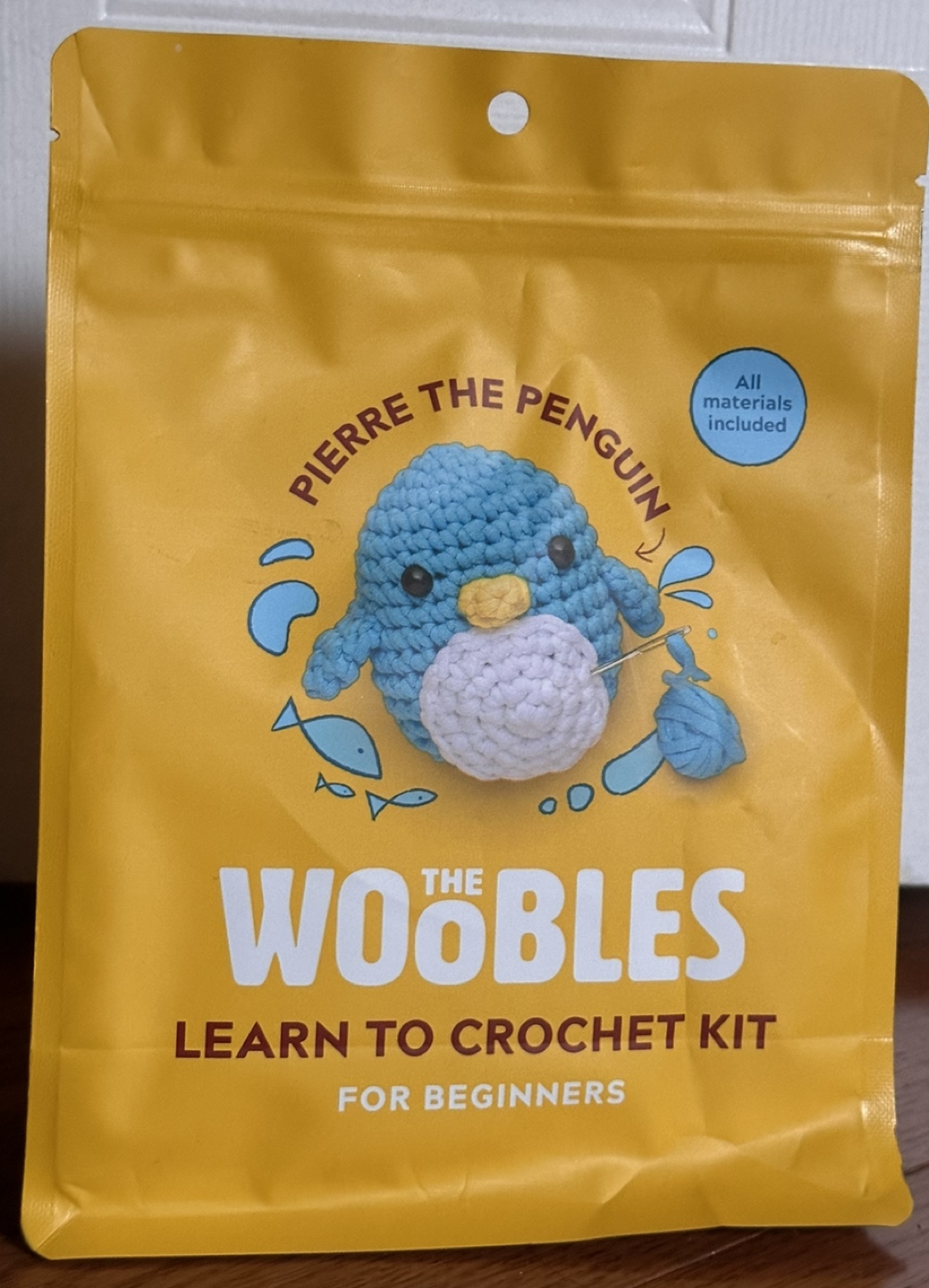 The Woobles Pierre The Penguin Crochet Kit For Beginners New thumbnail