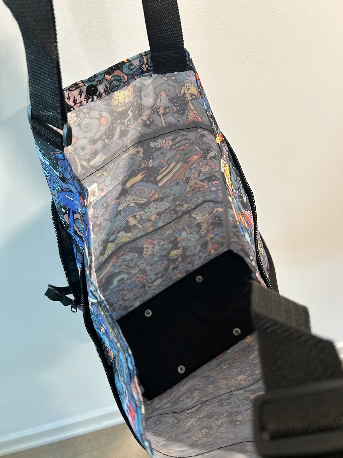 Small expandable shopping trolley bag image indicator(4)