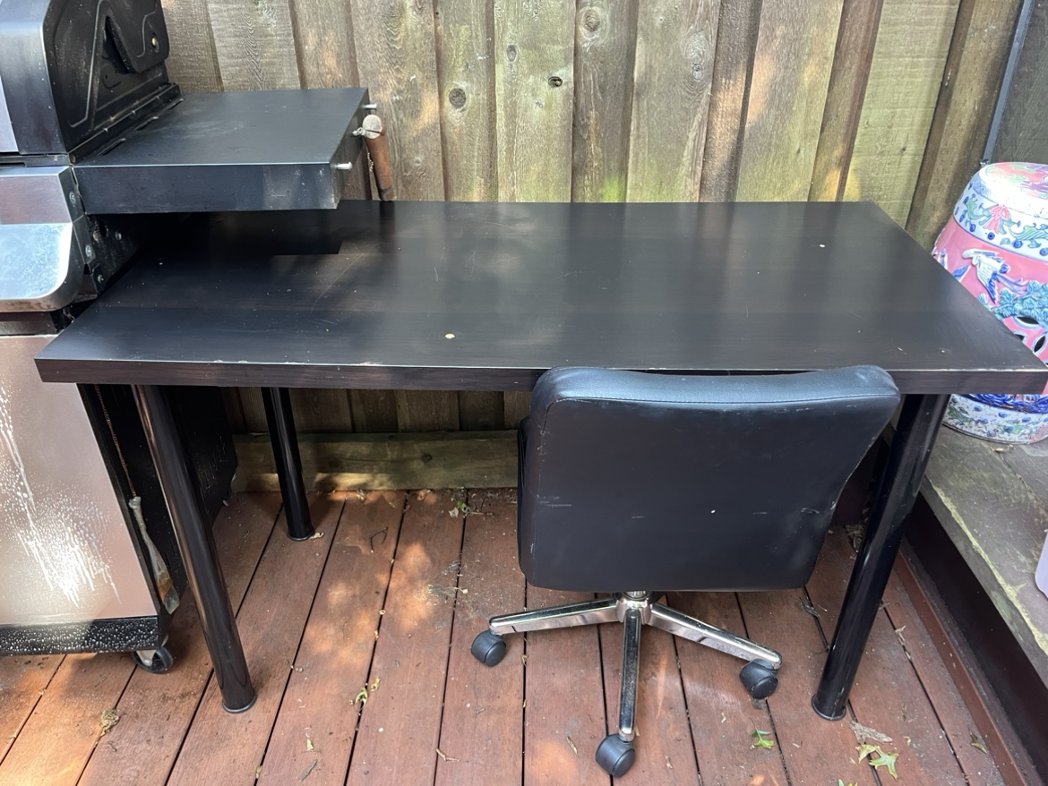 Desk and chair
