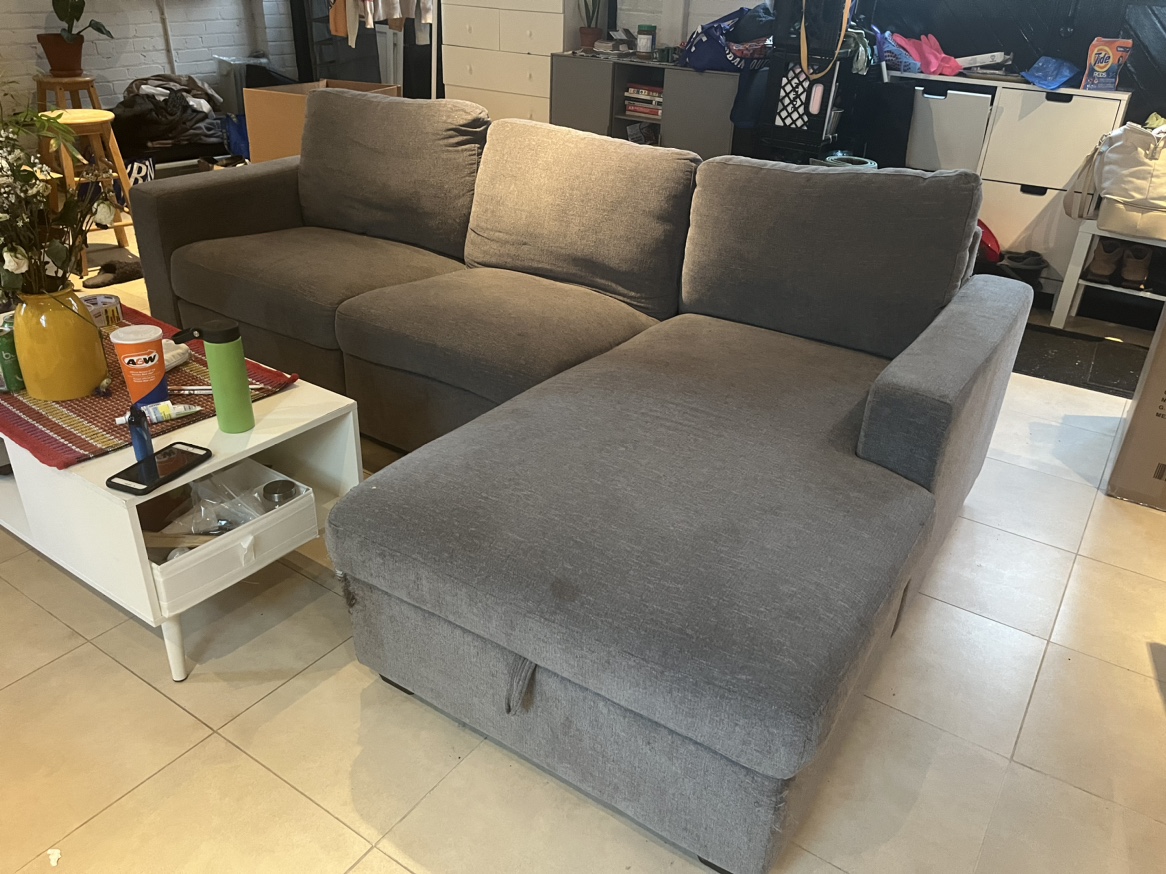 must go by today july 31st - sectional couch thumbnail