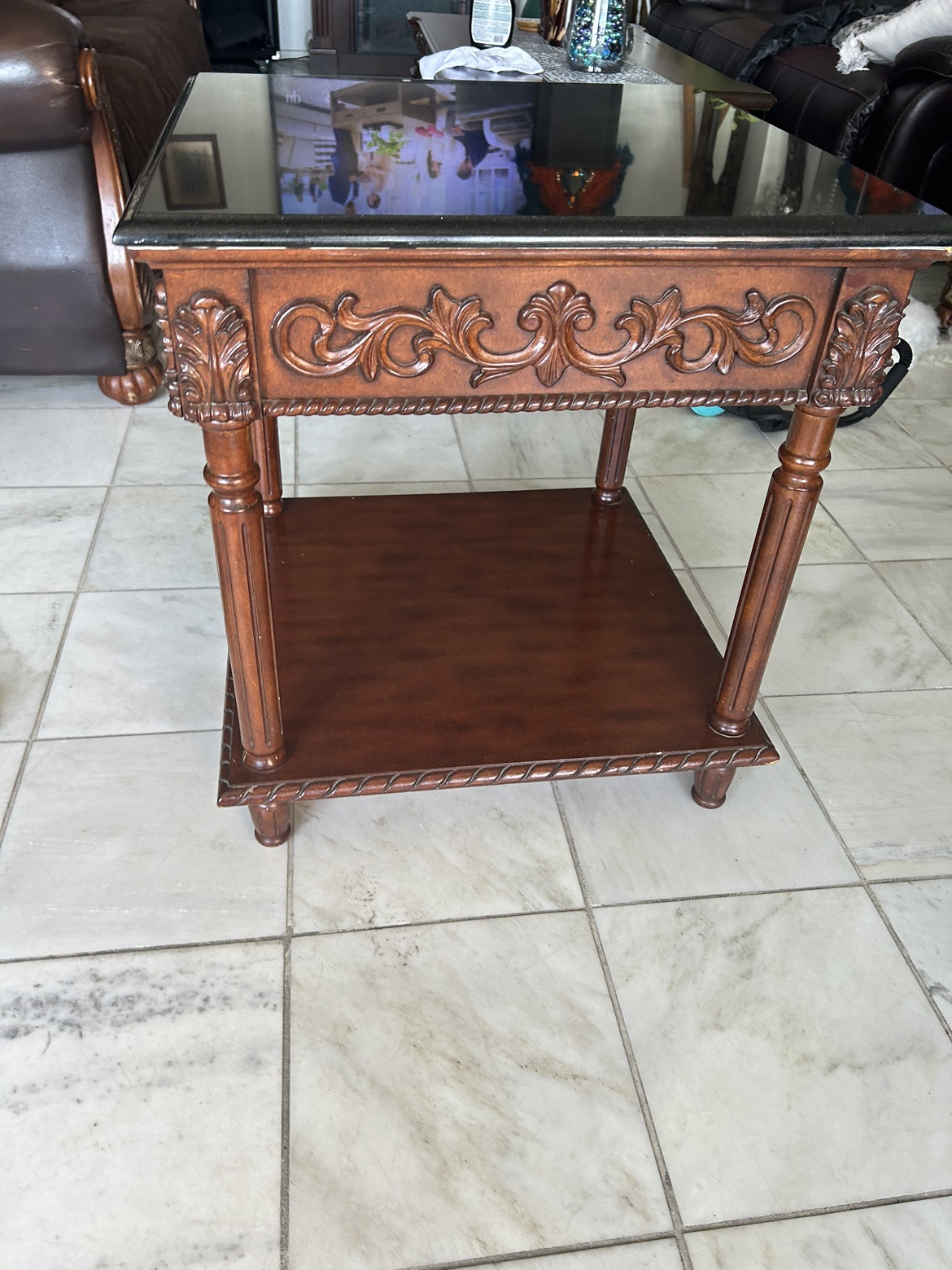 Side table. Stone top - photo 4