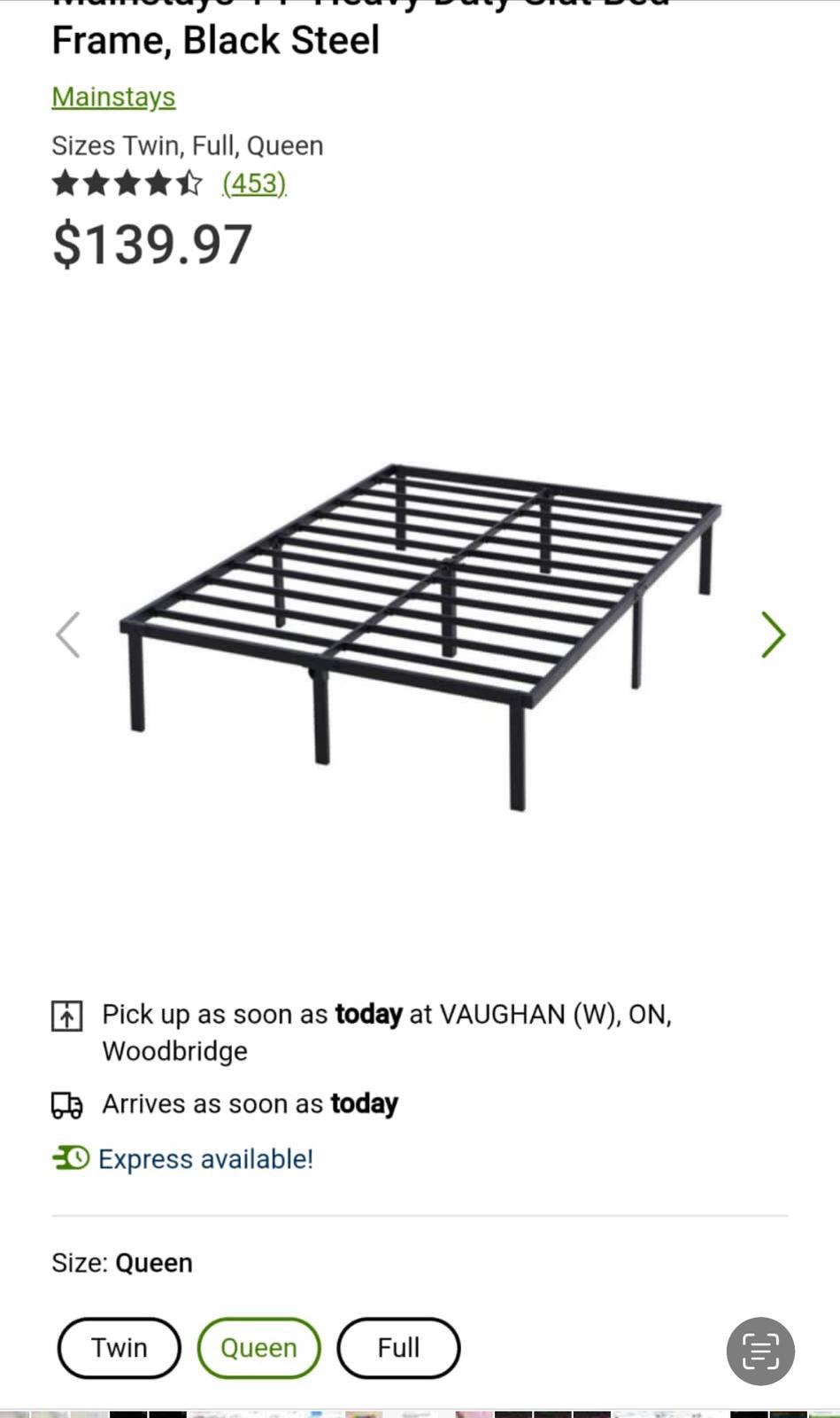 Bed metal frame