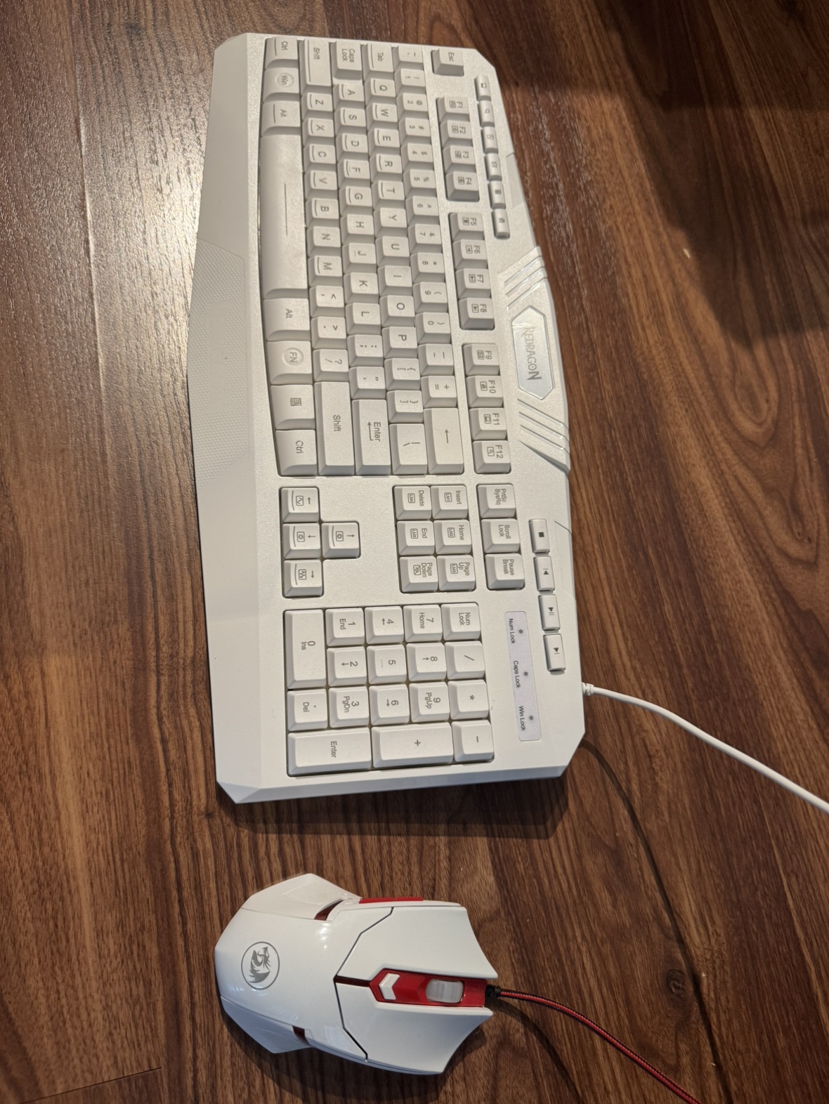 Red dragon - White Wired Keyboard and Mouse - photo 2