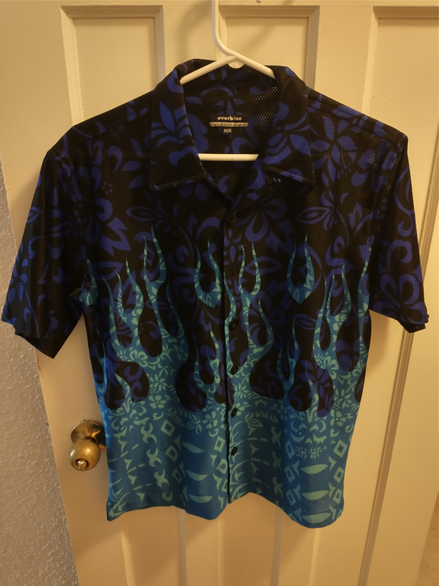 Blue Hawaiian shirt thumbnail
