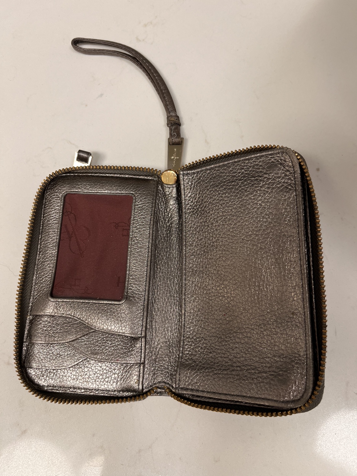 Cole Haan metallic silver wallet image indicator(2)