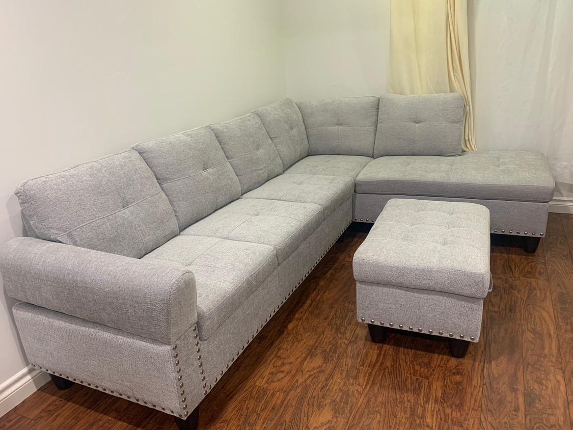3 piece upholstered sectional