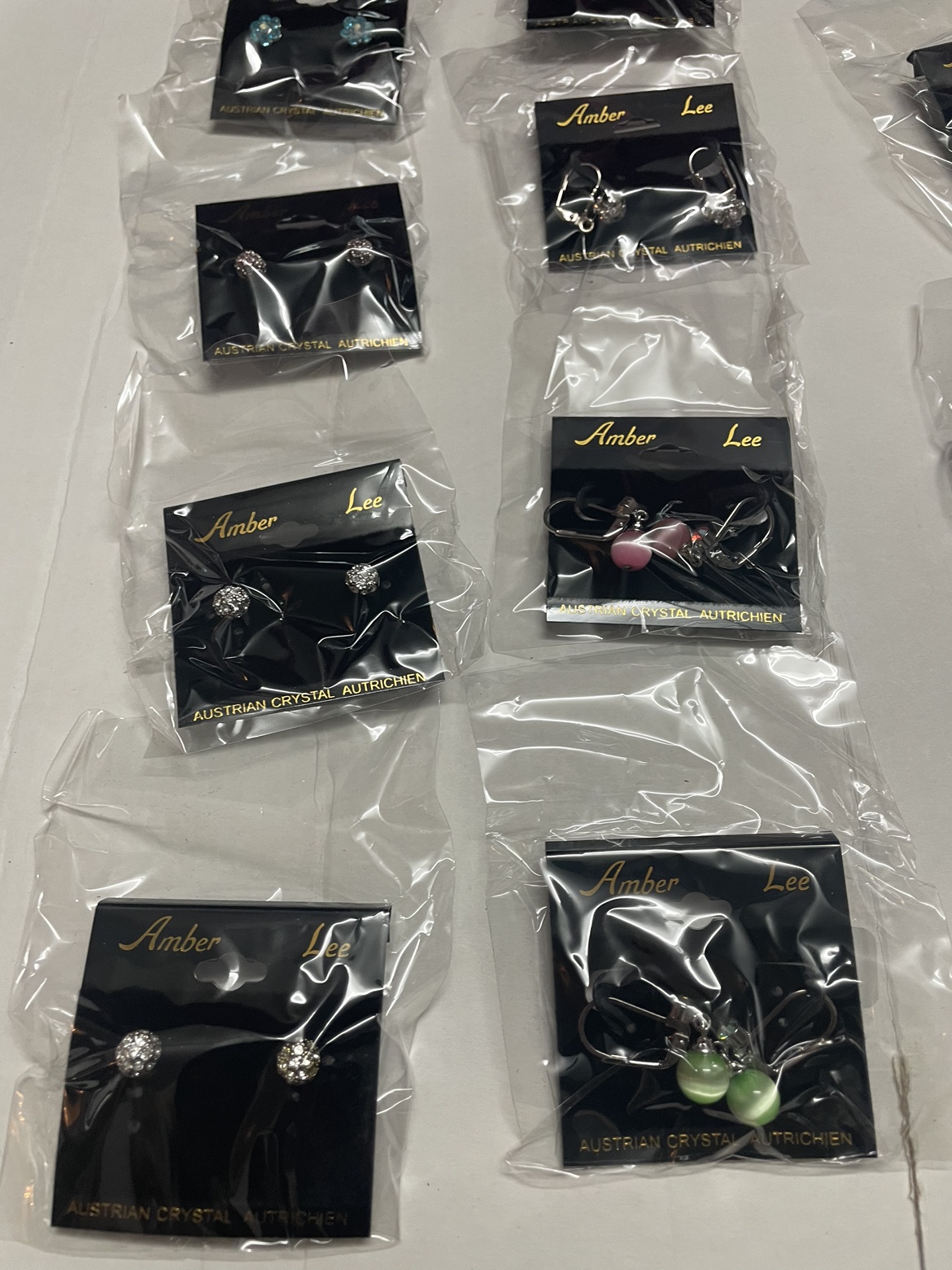 Amber lee Austrian crystal jewelry lot of 16 image indicator(2)