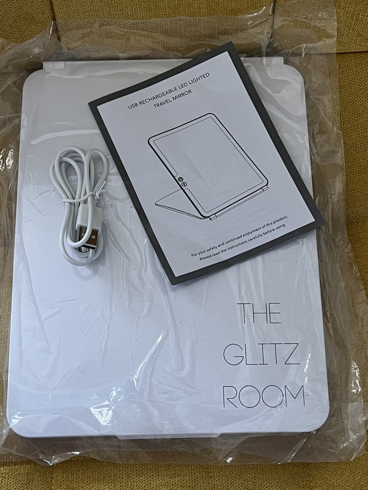 The Glitz Room Mirror USB portable travel image indicator(4)