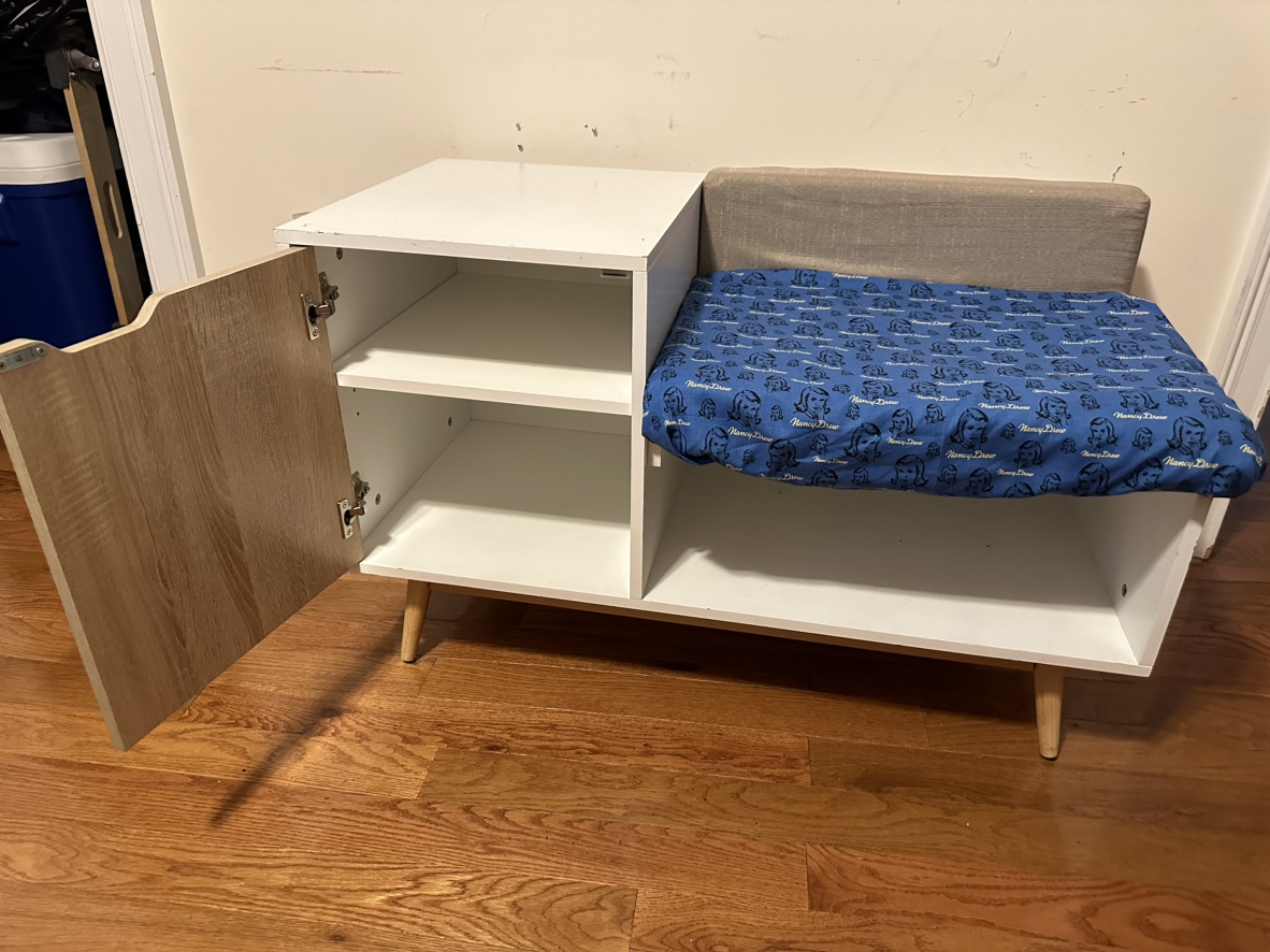 White shoe bench - photo 3