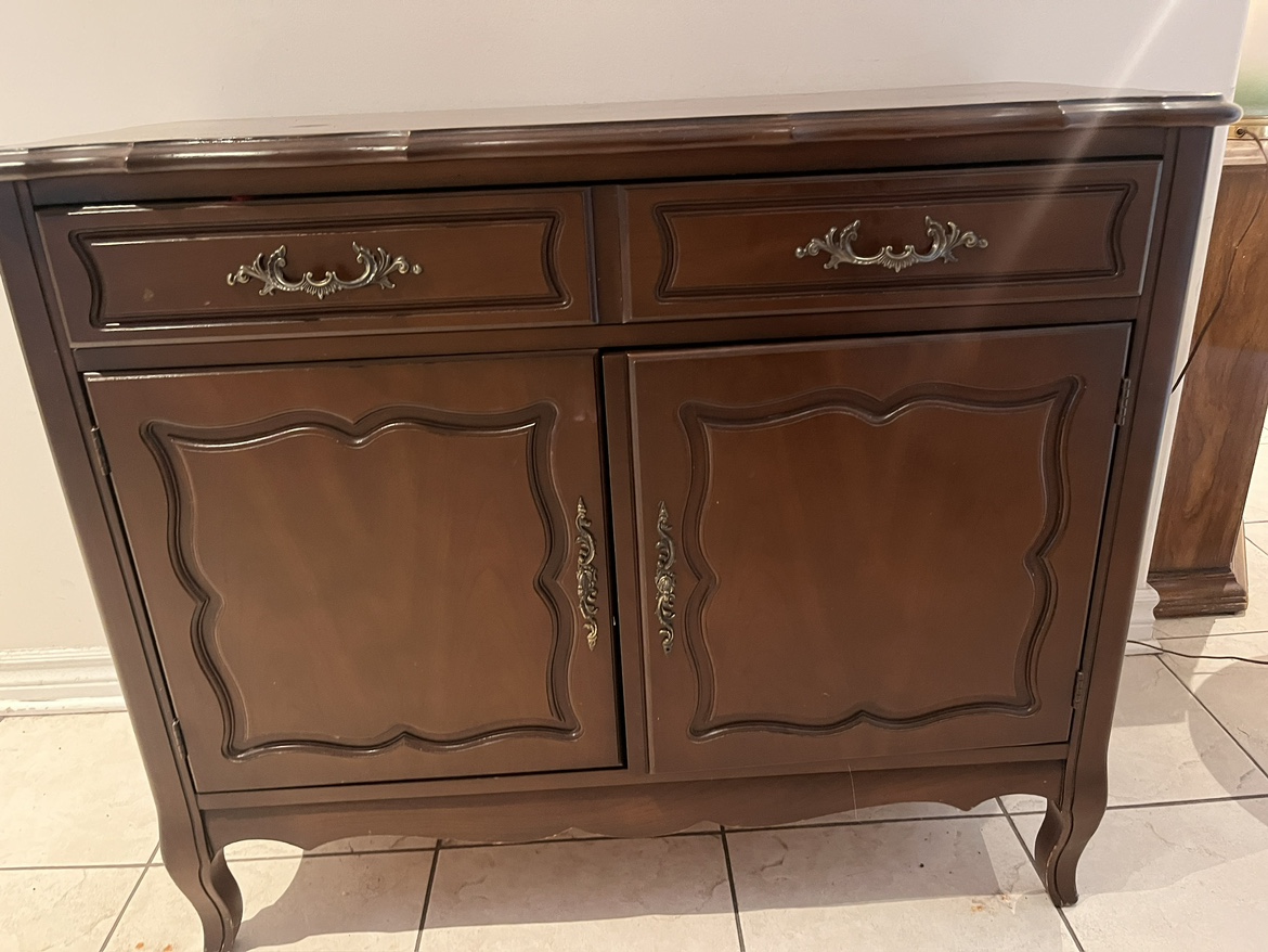 Vintage Wooden Entrance Table for Shoe Storage - photo 2