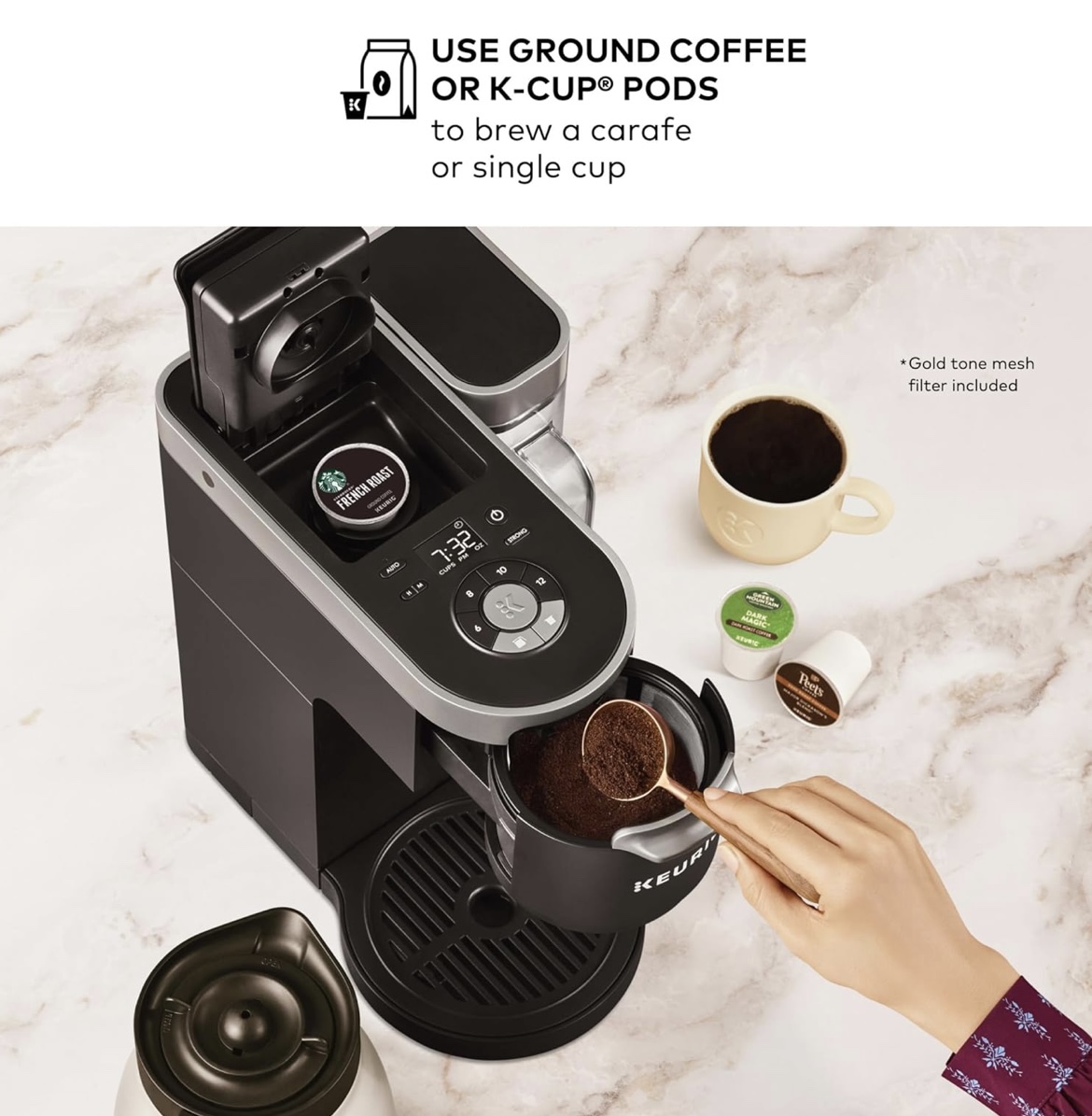 Keurig® K-Duo Plus™ Single Serve & Carafe Coffee Maker - photo 3