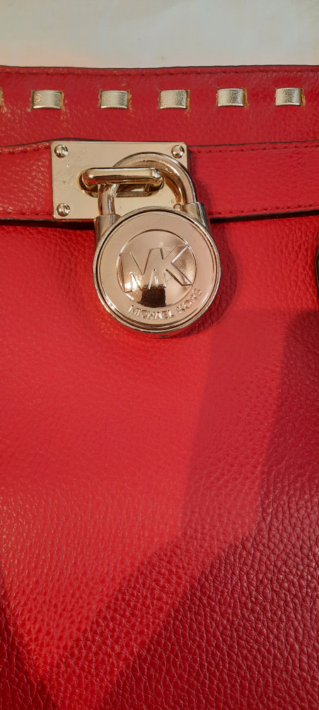Faux Red Leather Over the Shoulder Bag image indicator(3)