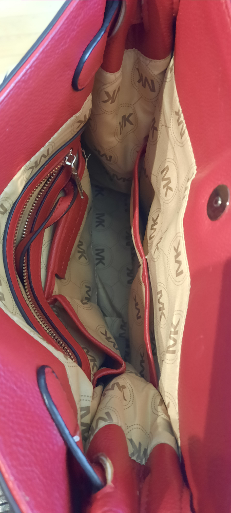 Faux Red Leather Over the Shoulder Bag image indicator(6)