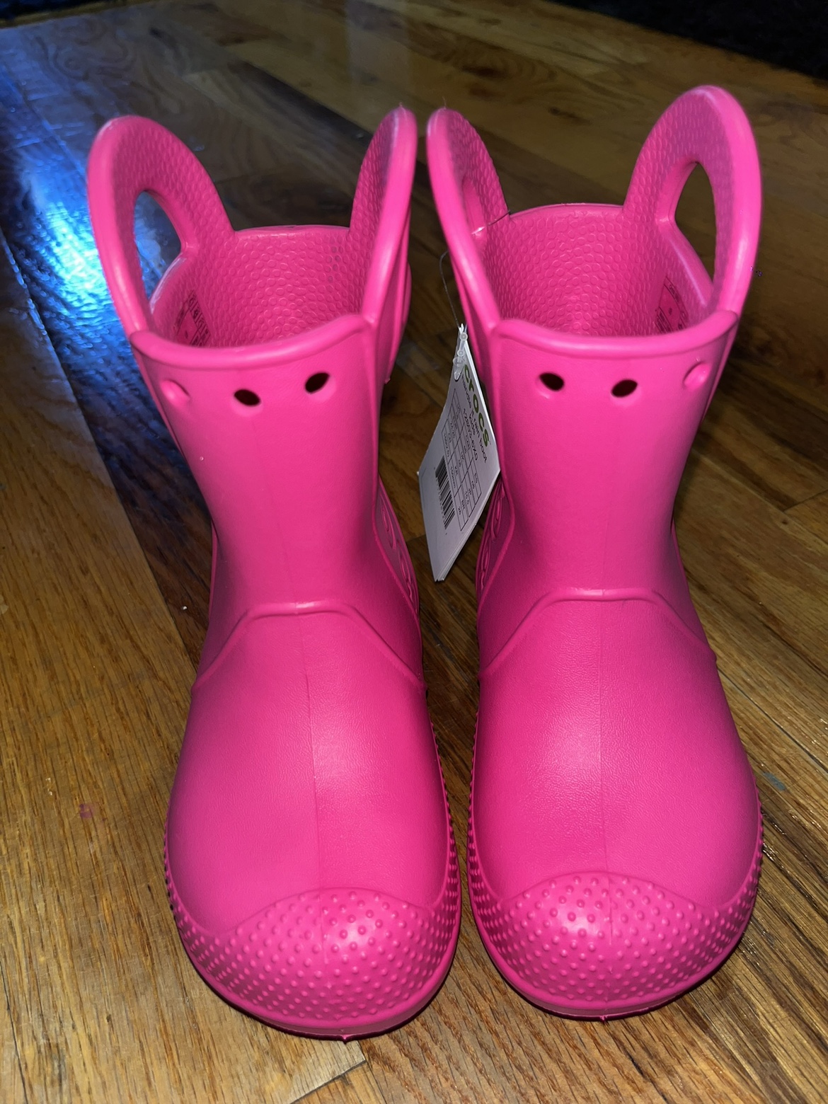 Kids Pink rain boot crocs - photo 2