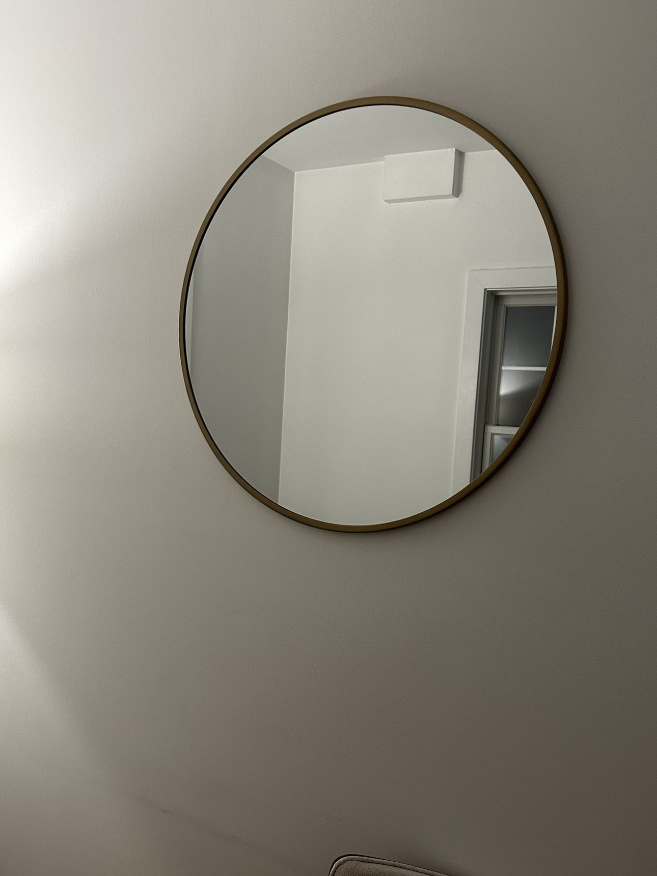 Round Gold Mirror