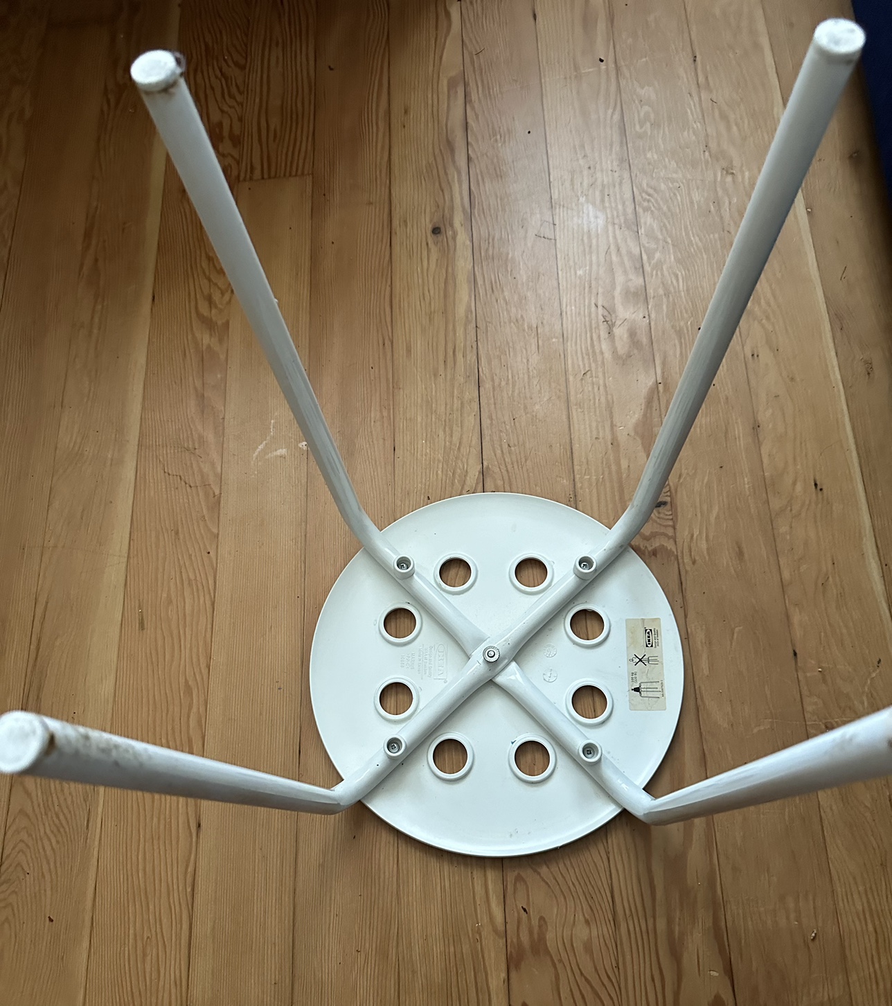 Marius IKEA white stool - photo 5