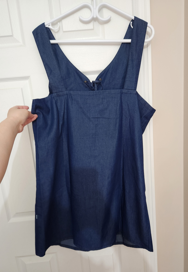 Blue Denim Mini Dress - photo 2