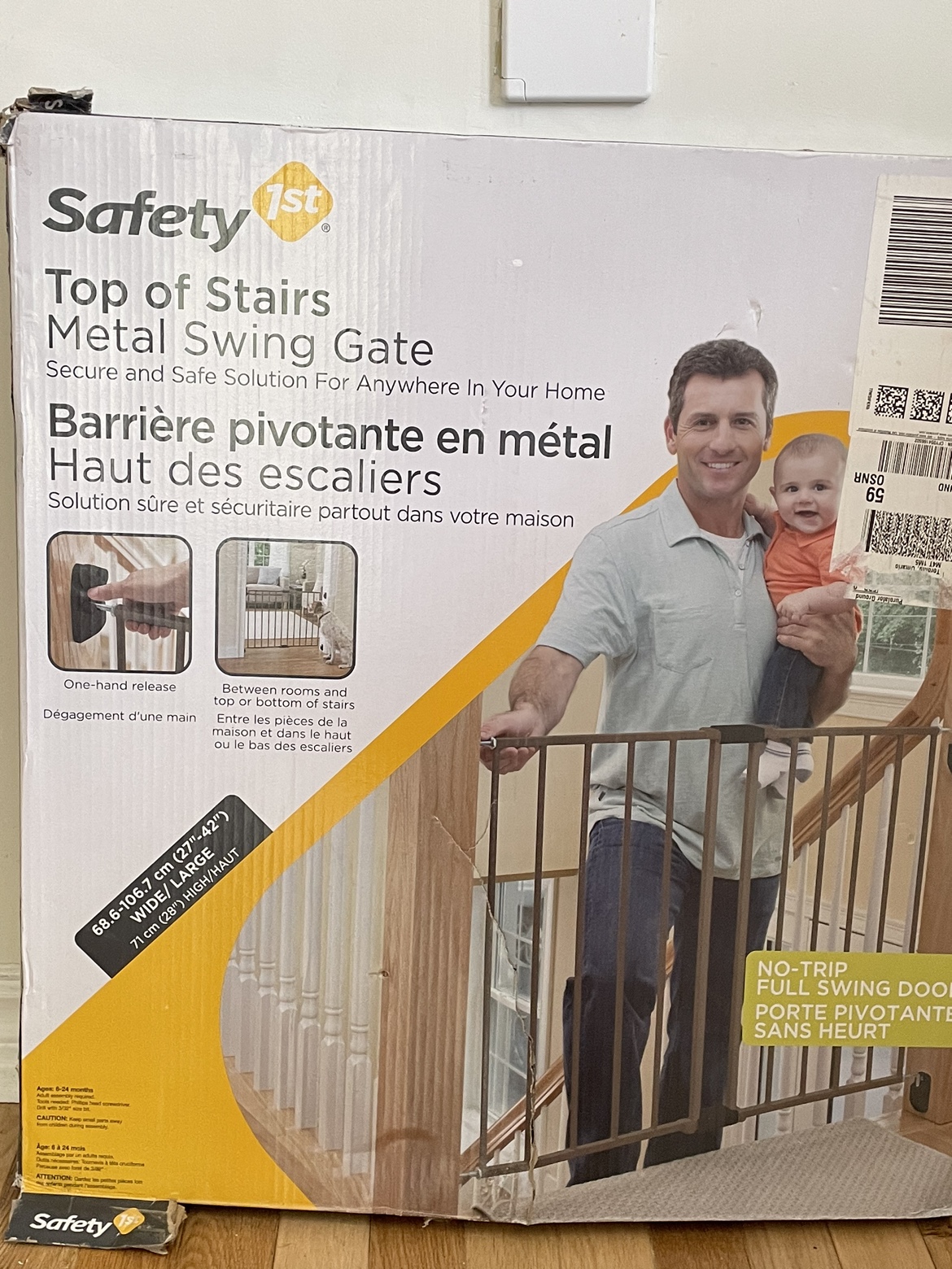 Safety 1st Top of Stairs Metal Gate thumbnail