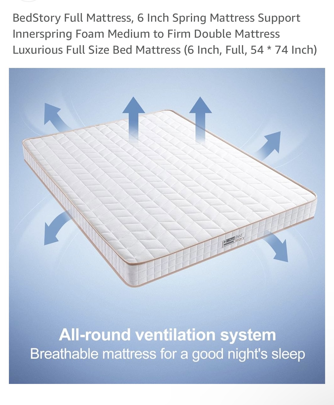 Full/Double mattress with topper - photo 2