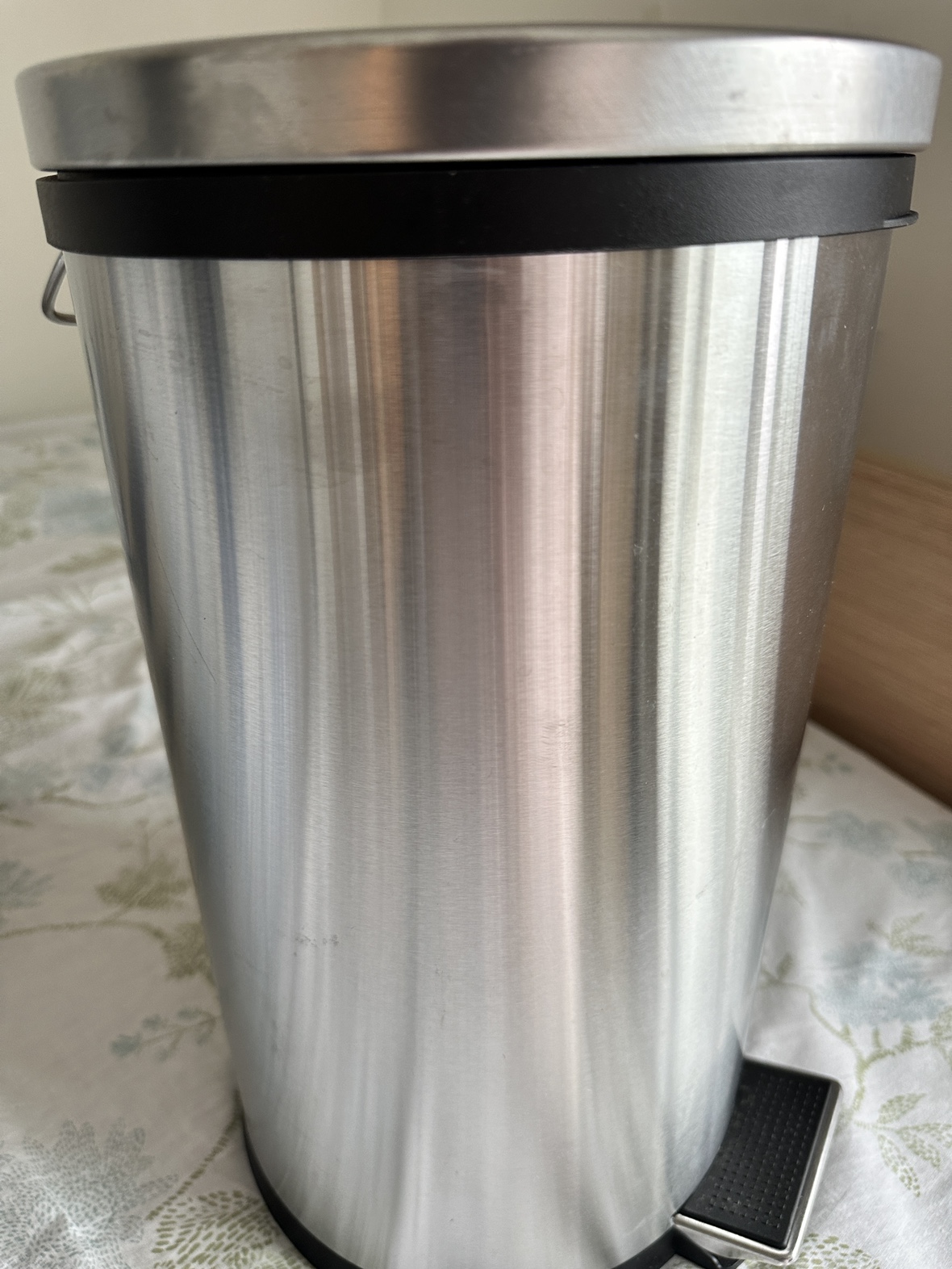 IKEA SNÖRPA Pedal bin, stainless steel, 5 l (1 gallon) - photo 2