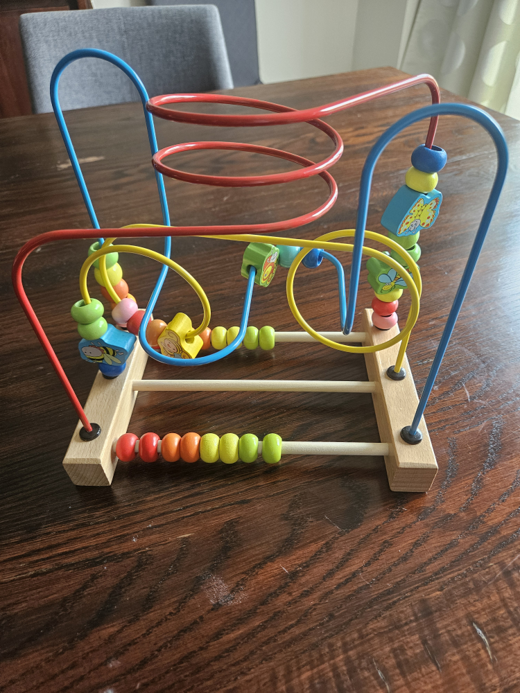 Wooden bead maze, like new thumbnail