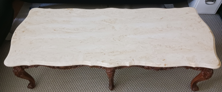Classic 54" marble coffee table - photo 2