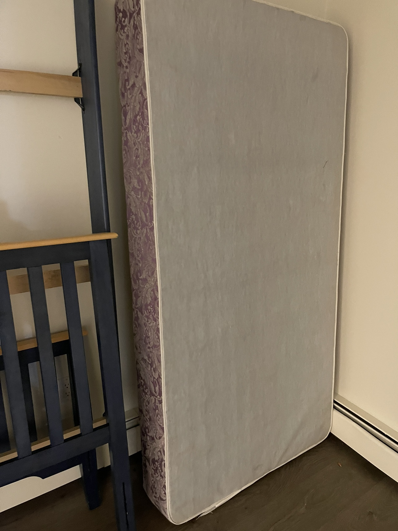 Twin bed Fram with box spring no mattress - photo 2