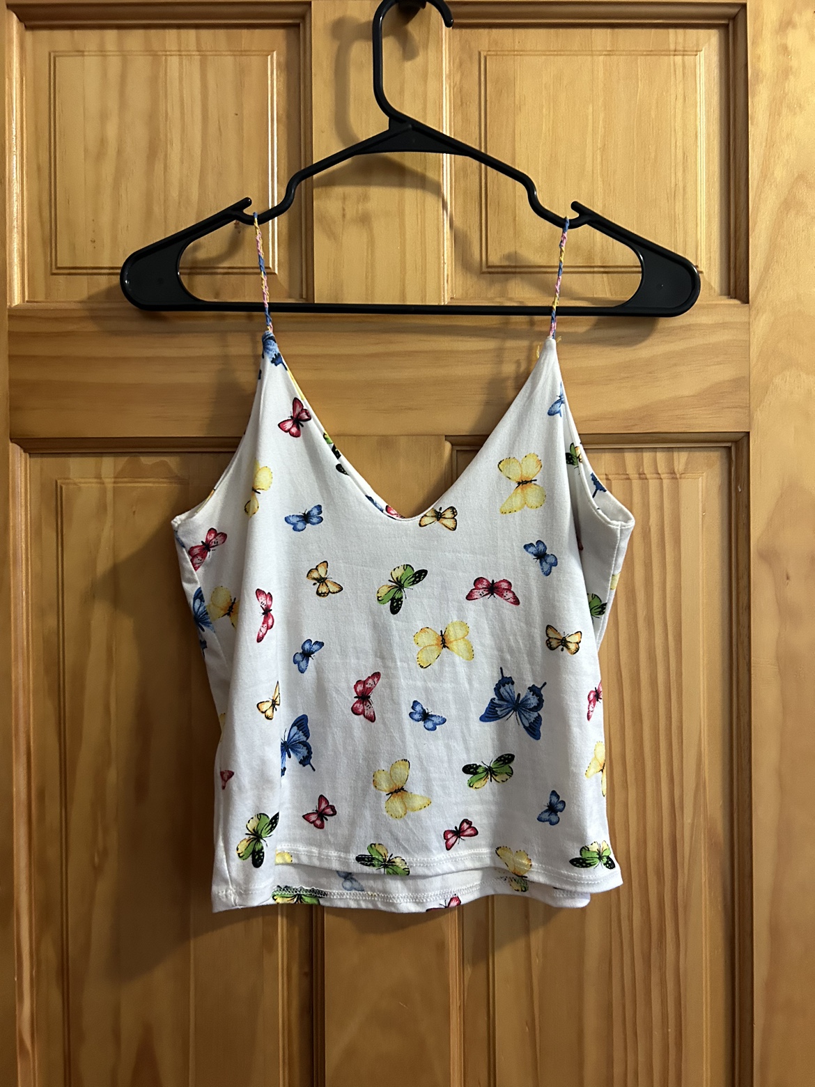 Butterfly Spaghetti Strap Top