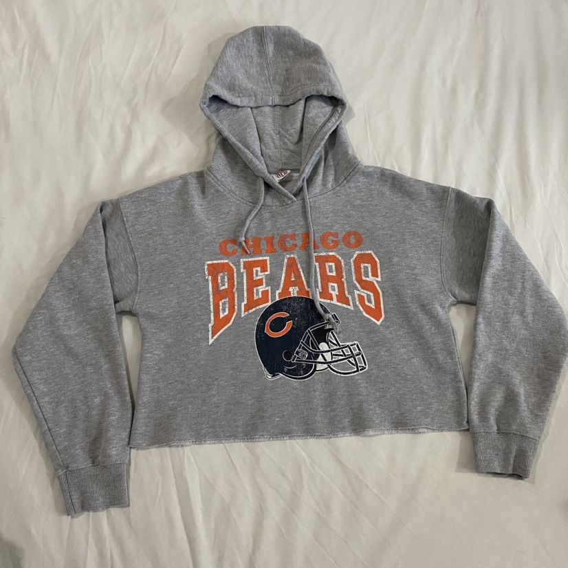 NFL cropped sweater in gray thumbnail