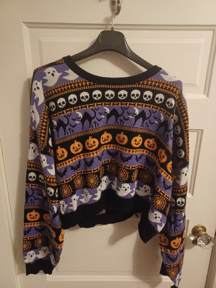 Halloween Crop Sweater thumbnail