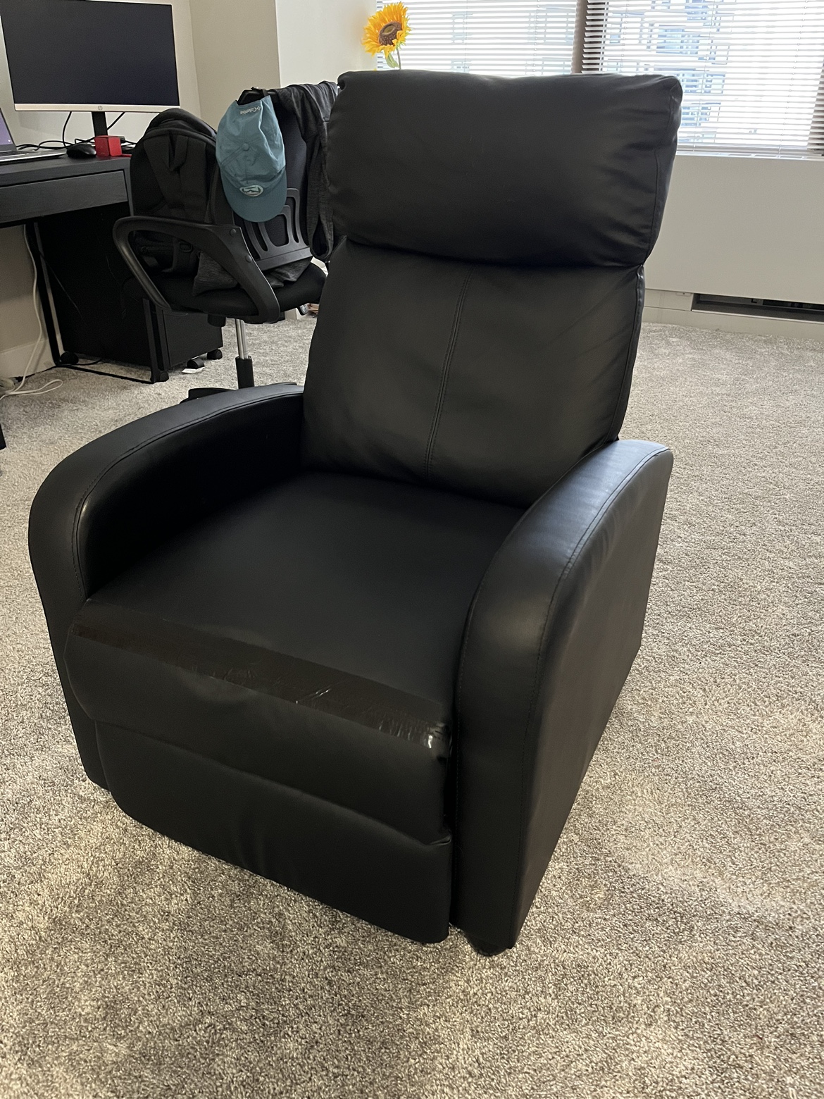 Black recliner